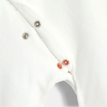 بذلة نوم مخملية، مزينة برسوم الحيوانات، باللون الأبيض، للأطفال الصغار